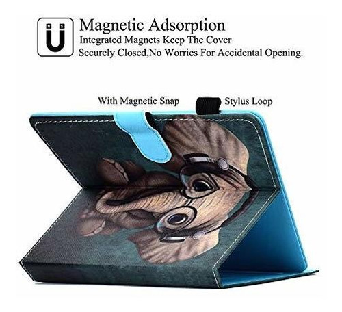 Estuche Sintetica Cierre Magnetico Ranura Para Tablet