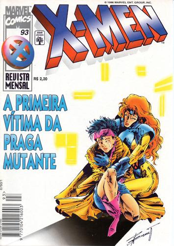 X-men N° 93 - 84 Páginas Em Português - Editora Abril - Formato 14 X 19 - Capa Mole - 1996 - Bonellihq Cx01 Mar24
