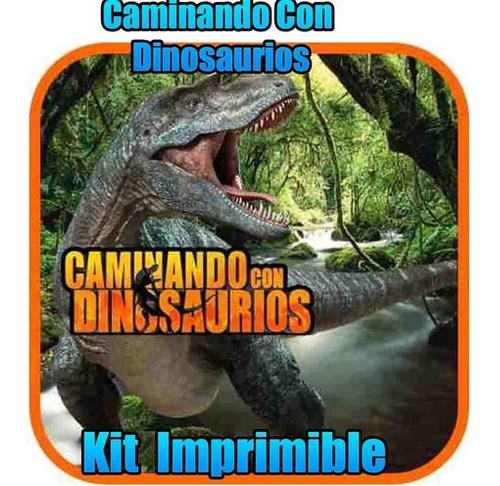 Kit Imprimible   Fiesta De Caminando Con Dinosaurios