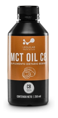 Mct Oil X 250ml/ Puro C8/ Keto - Vegan / Leguilab