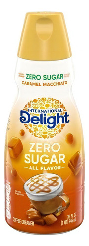 Delight Crema Para Café Zero Sugar Caramel Macchiato 946ml