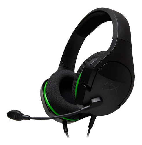 Imagen 1 de 6 de Audífonos gamer HyperX CloudX Stinger Core HX-HSCSCX negro y verde