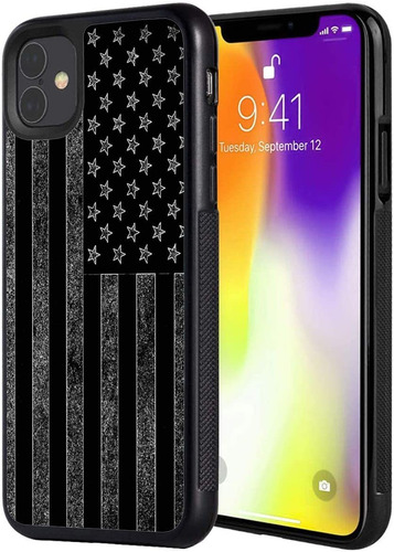 Funda Para iPhone 11, Bandera/negro/resistente/delgada