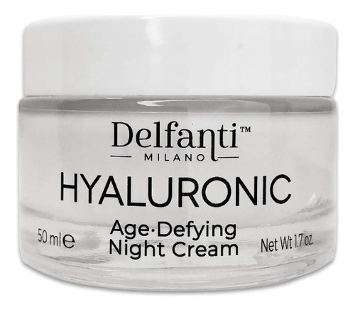 Crema Noche Hialurónica Para La Edad Cara Y Cuello, Delfani