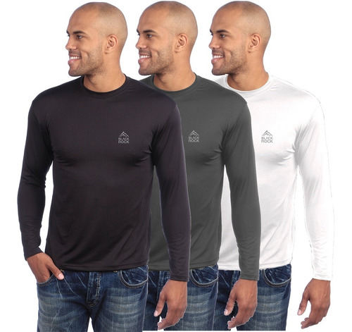 Imagen 1 de 4 de Camiseta Remera Térmica Frizada Black Rock Hombre 
