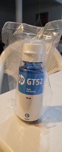 Botella De Tinta Hp Gt52 Original Cyan Remate 
