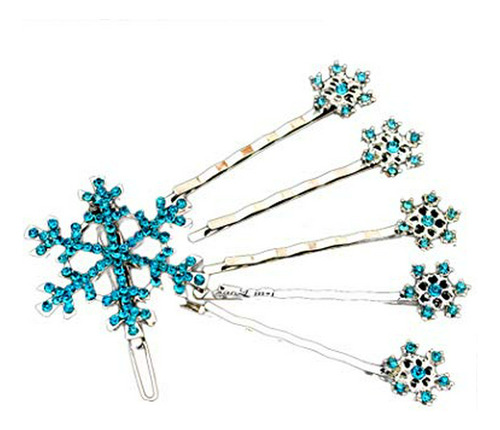 Horquillas - Snowflake Hair Clip Pins For Women Girls Snowfl