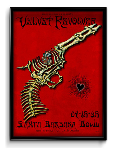 Cuadro Velvet Revolver Poster 05 35x50 (marco+lámina+vidrio)