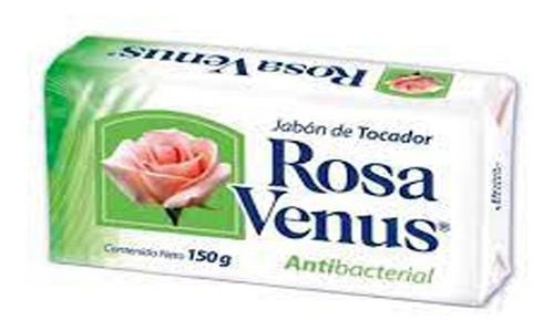 Jabón De Tocador Rosa Venus Antibacterial 150 Gr