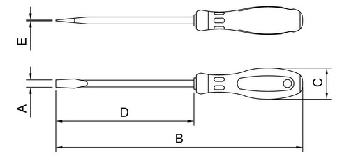 Destornillador Philips 8x150mm (5/16x6 ) Cr/v Pro