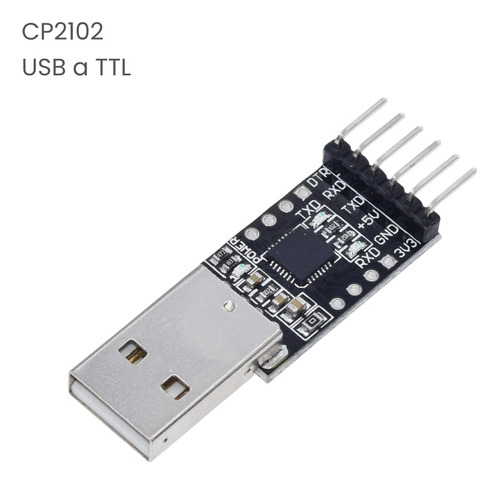 Convertidor Serial A Ttl Uart Cp2102 6 Pines Adaptador