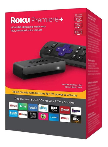 Roku 7 2019 Premiere 3921 4k Hd Streaming Media Player Tv