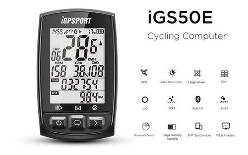 Imagem 3 de 6 de Gps Igpsport Igs50e Nota Fiscal Garantia * Oferta Especial