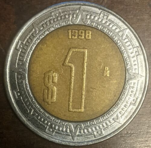 Moneda México 1 Peso 1998
