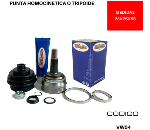 Punta Tripoide Volkswagen Scirocco 16-valve 1.8 L1781  1986