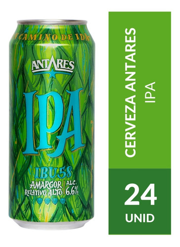 Cerveza Antares Ipa Pack X 24 Latas 473ml. -  Artesanal
