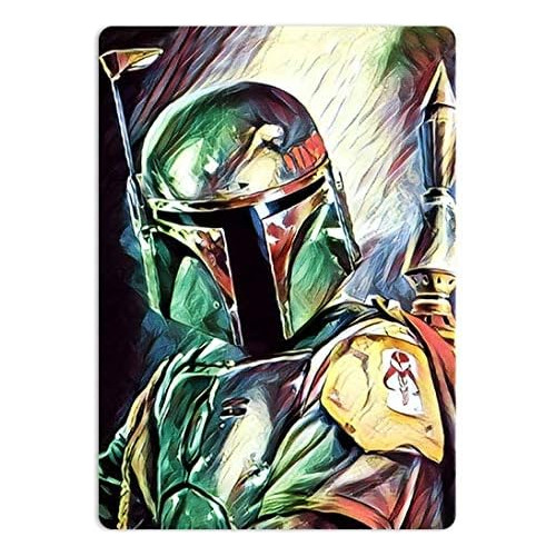 Painted Boba Fett Tin Signs Metal Poster Warning Sign D...