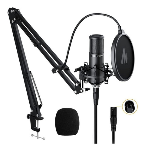 Kit Broadcast Maono Pm320 Micrófono Condenser + Soporte