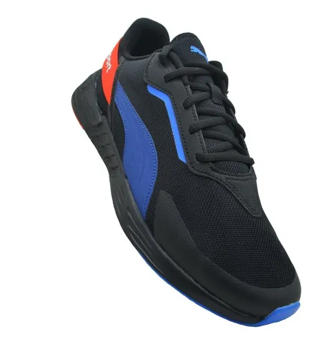 TENIS PUMA HOMBRE BMW MMS TIBURION NEGRO AZUL ROJO