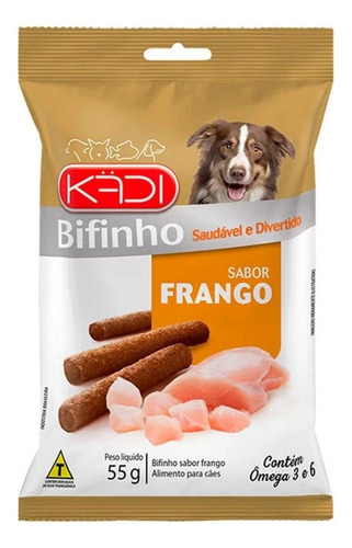 Petisco Para Cães Sabor Frango 55g Kadi