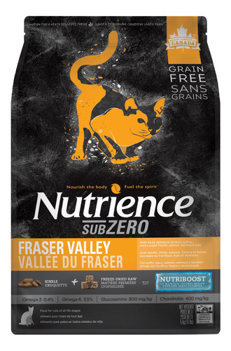 Alimento Nutrience Subzero Gatos Fraser Valley 2.27kg