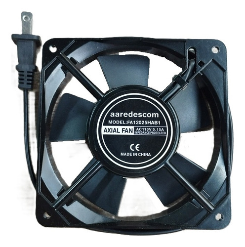 Ventilador Extractor Calor. 120x2.5mm 2400rpm. Cable 120vac