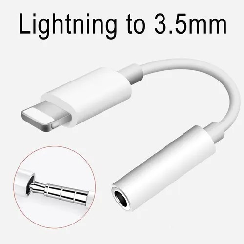 Imagen 4 de 4 de Adaptador iPhone Auriculares Lightning Plug 3.5mm