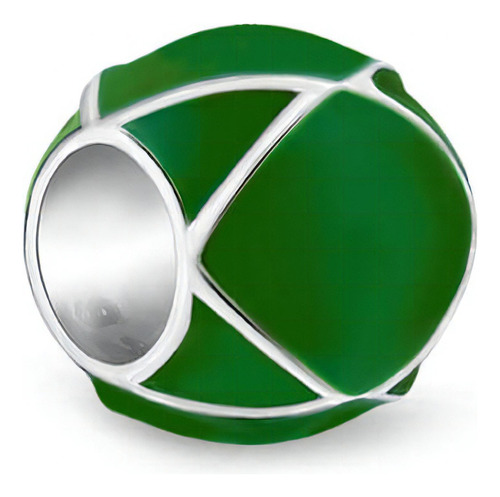 Separador Life Esporte Prata Esmaltado Verde Cor Verde-escuro