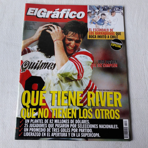 Revista Grafico Nº 4069 30/9/1997 River 3 Gimnasia 1 