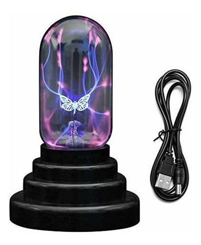 Mariposa Plasma Ball Light Usb Magic Touch Sensitive Th...