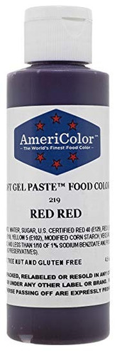 Rojo Rojo Suave Pasta De Gel 4.5 Oz Decoración De Pasteles
