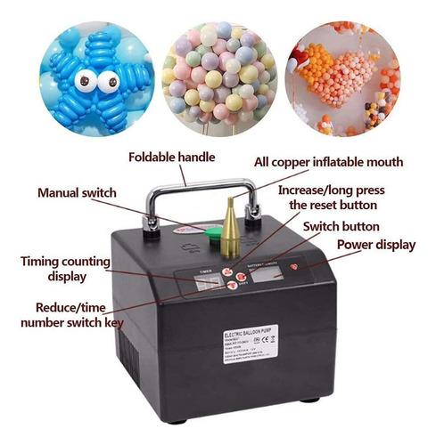 La Bomba De Inflado De Globos Eléctrica Portátil Puede