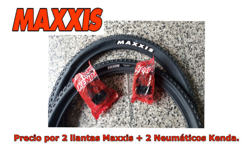 Imagen 1 de 9 de 2 Llantas Mtb Maxxis Ikon 27.5*2.20 + 2 Neumáticos Kenda