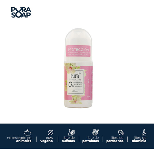 Desodorante Natural Sin Alcohol Ni Aluminio Floral y Neutro X2