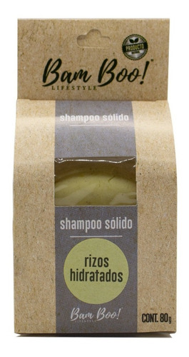 Imagen 2 de 10 de Shampoo Sólido Artesanal Rizos Hidratados 80 G Bam Boo!