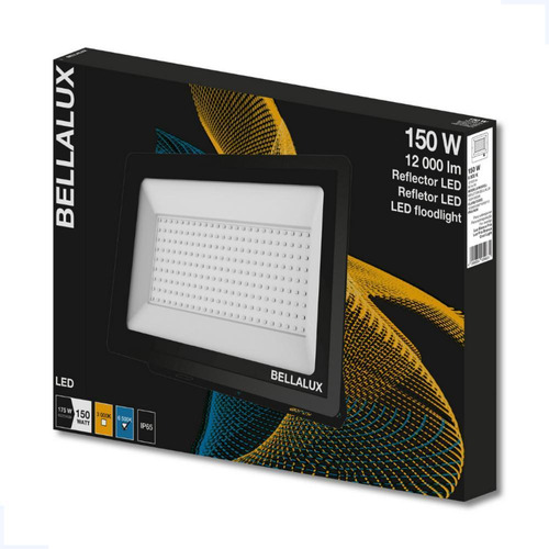 Reflector Led Proyector Bellalux 150w Luz Fría Exterior Ip65