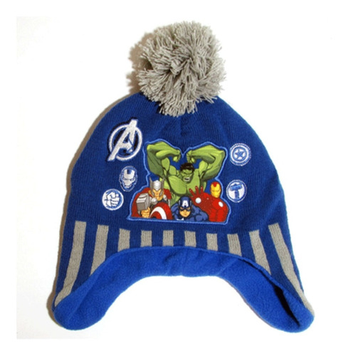 Gorro Lana Avengers  Vengadores Pompon Tapa Oreja Dav5638