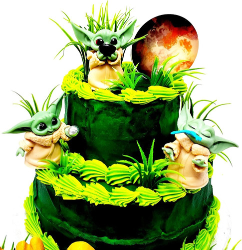 The Mandalorian Child Grogu Baby Yoda - Decoración Para Tart