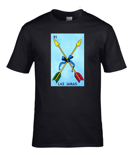 Playera Lotería Las Jaras, Camiseta Fiesta De Cartas