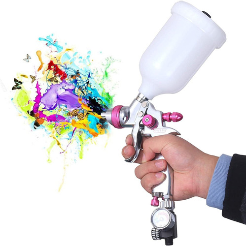 Hvlp Gravedad Feed Air Spray Gun Professional Auto Coch...