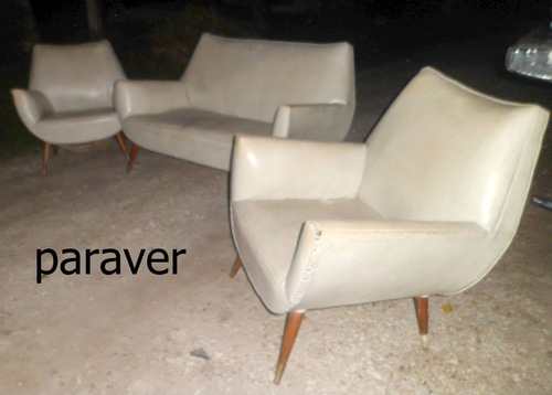Sillones Juego D Living Ò Separados Retro Vintage Gondola 60 Rojo (Usado)