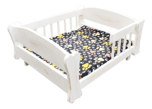 Cama Para Perro Madera Pino 75x63cm Pintada 