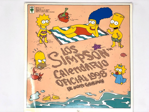 Calendario Coleccionistas Los Simpson 1998