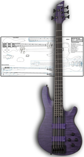 Plano Para Luthier Schecter C-5 Gt Bass 2022 (a Escala Real)