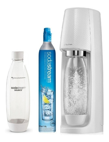 Sodastream Maquina Hacer Soda Garrafa Botella Oficial Lelab Color Blanco