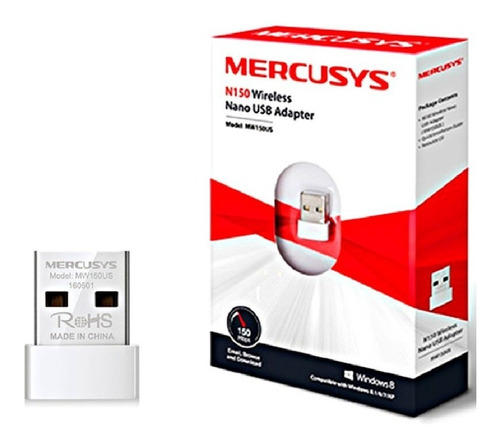 Adaptador Wifi Usb Mercusys 150 Mbps Mw150us Tp Link Recepto