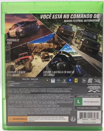 Forza Horizon 3 Mídia Física Xbox One - R$ 160