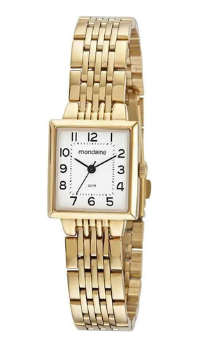 Relogio Mondaine Feminino Ref: 32378lpmvde1 Retangular