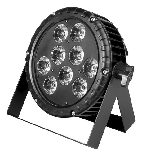 Refletor Canhao Led Par 64 Rgbwa+uv 9 Leds 18w Prova D'agua 110v/220v - 50/60hz