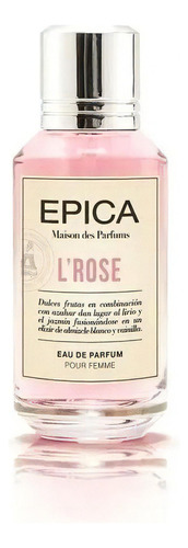 Epica L Rose Perfume De Mujer Edp X 50ml 